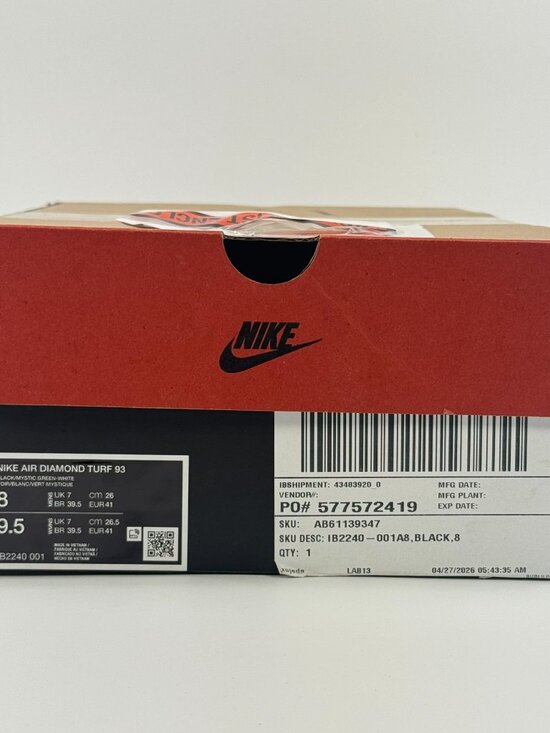 Nike Air Diamond Turf \'Emerald 2025\' IB2240-001 Multi Size main image 9